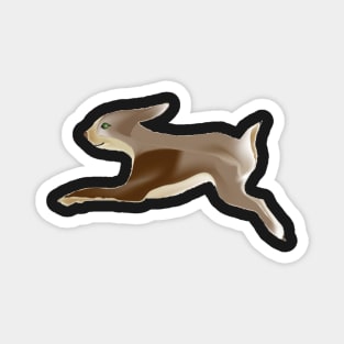 Running Bunny Rabbit Magnet