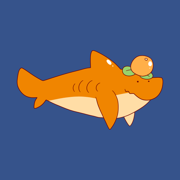 Orange Fruit Shark by saradaboru