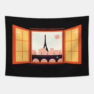 Eiffel Tower Paris Animated Tapestry