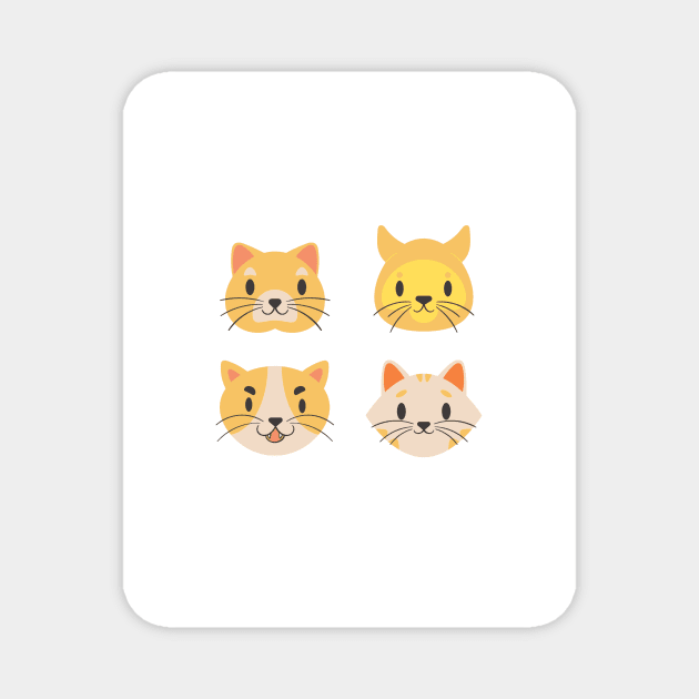 cute cat Magnet by milicab