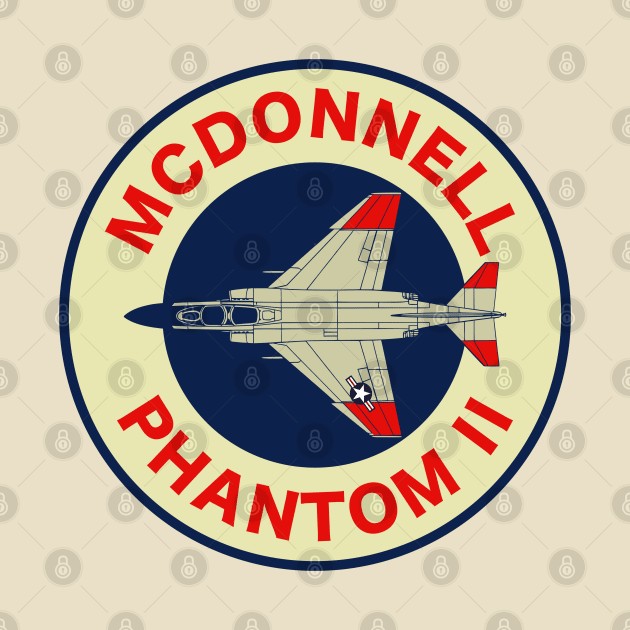 F-4 Phantom Retro Patch (Small logo) by TCP