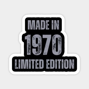 Vintage Made in 1970, Limited Edition  , Gift for Mom Dad Birthday Magnet