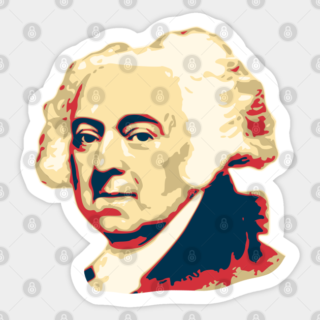 John Adams Pop Art - John Adams - Sticker | TeePublic John Adams Pop Art - John Adams - Sticker | TeePublic