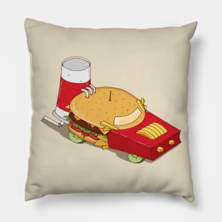 Fast Food On The Way Pillow