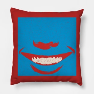 Smiling Torso Face (Color) Pillow