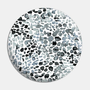 Speckled Watercolor black white Pin