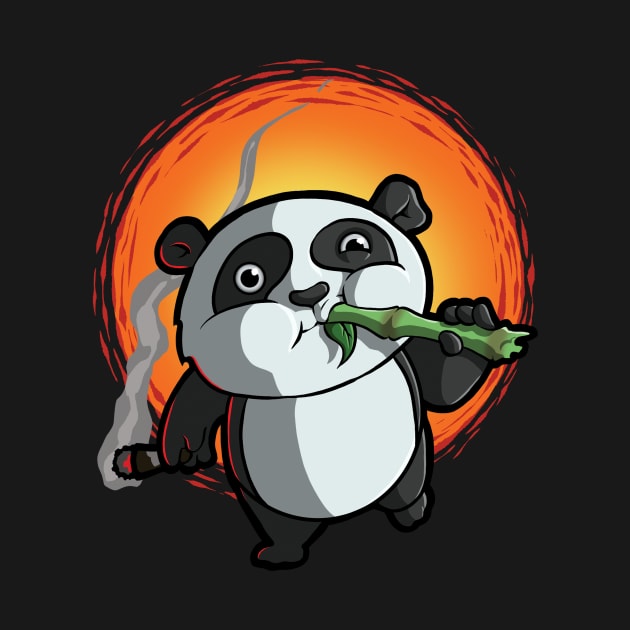 Smoking Panda by TopStyleTrends