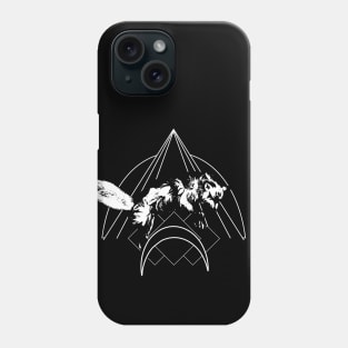 Fox over moon Phone Case