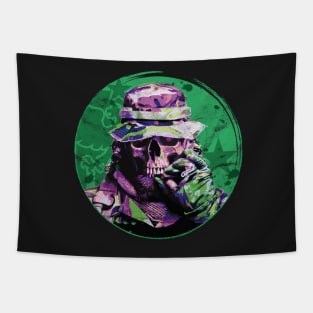 Grinning Undead Soldier Tapestry