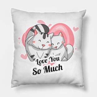 Cats in Love Pillow