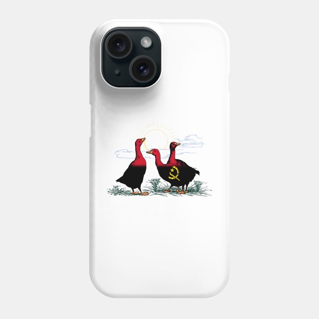 Angola Geese Phone Case by Fusti