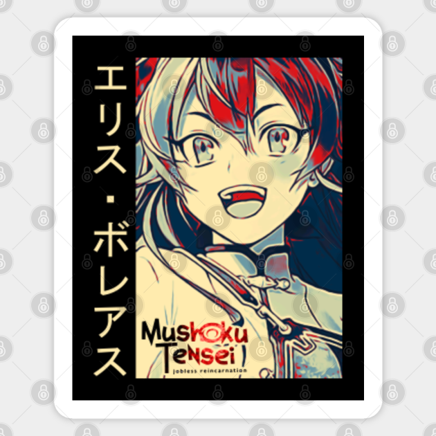 Jobless Reincarnation Norn Manga Eris Mushoku Tensei Mushoku Tensei Aufkleber Teepublic De eris mushoku tensei