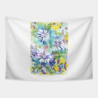 Ragged Flowers Tapestry