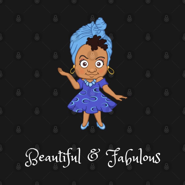 Beautiful And Fabulous Black Woman Queen by egcreations