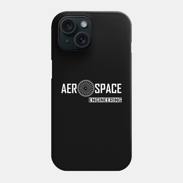 aerospace engineering with turbine image Phone Case by PrisDesign99