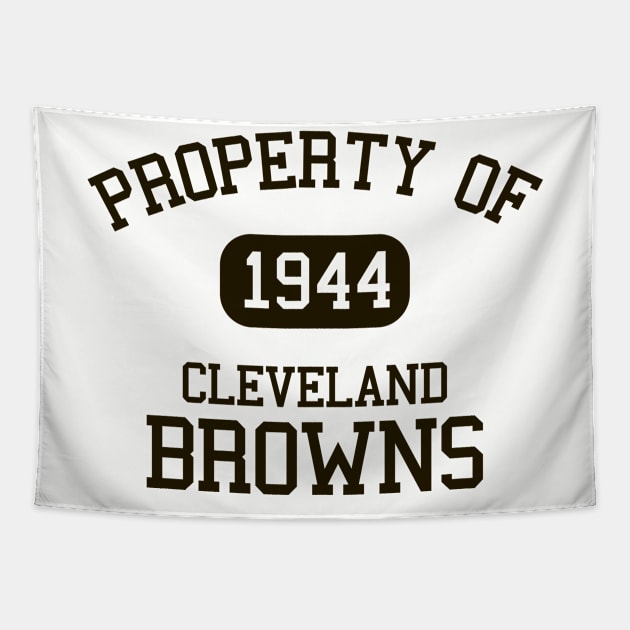 Property of Cleveland Browns Tapestry by Funnyteesforme