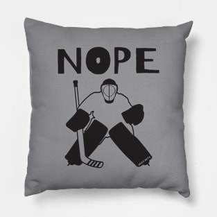 Nope Hockey Goalie for light Pillow