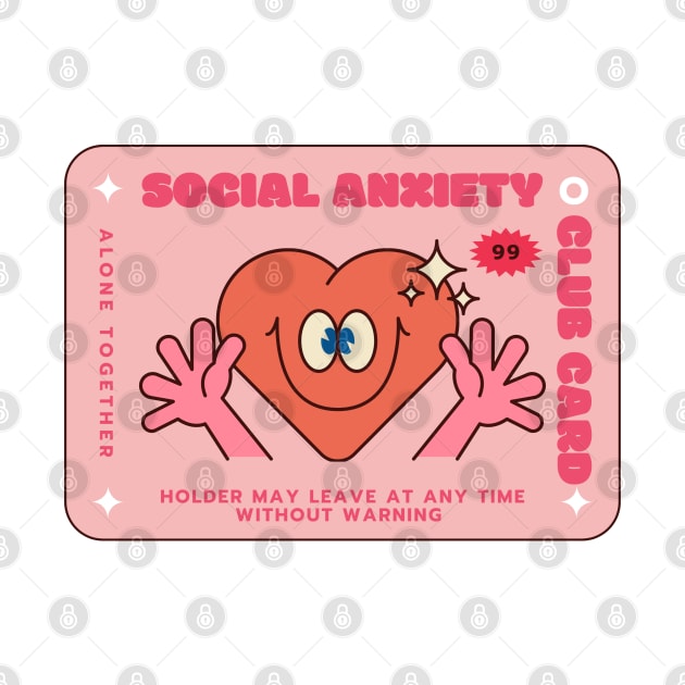 Social Anxiety Club Cards by LemonMade