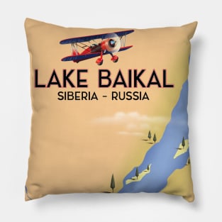 Lake Baikal Russia Lake map Pillow