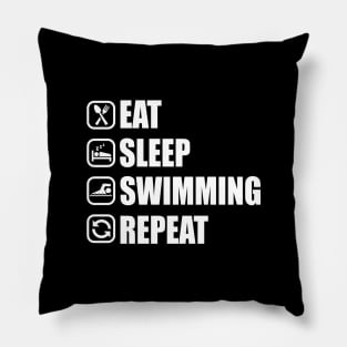 Eat Sleep Swimming - Swim Team Practice Gift Pillow