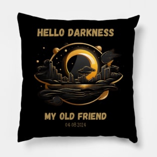 total solar eclipse design Pillow