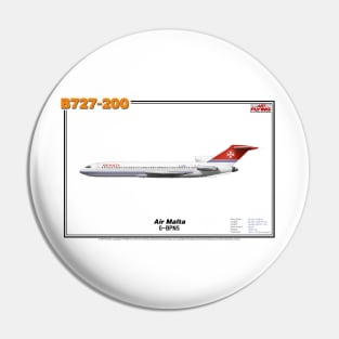 Boeing B727-200 - Air Malta (Art Print) Pin