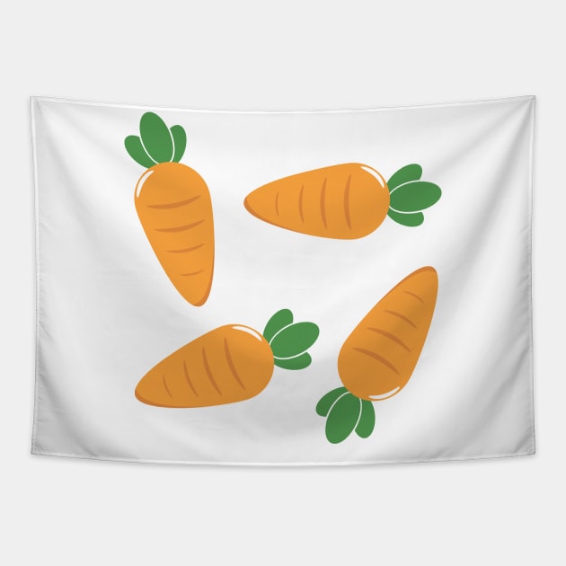 Cute Carrots - carrot lovers gift Tapestry by Ebhar