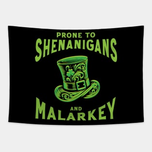 Prone to Shenanigans and Malarkey // vintage St. Patricks Tapestry