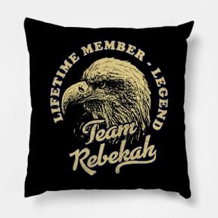 Rebekah Name - Lifetime Member Legend - Eagle Pillow