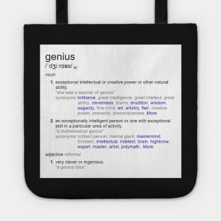 Who is a genius ? Tote