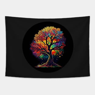 A colorful tree Tapestry