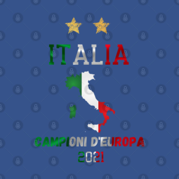 Disover Italia campioni d'europa 2021 Soccer Italian map flag Europe Champions gift idea - Italia Europe Champions - T-Shirt