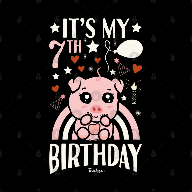 It's My 7th Birthday Pig by Tesszero