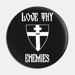 Love Thy Enemies Orthodox Cross Byzantine Shield Eirene Pin