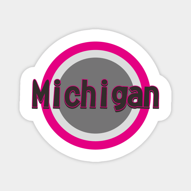 michigan love Magnet by JackRendang