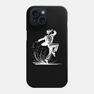 Tap dancer white sketch Phone Case