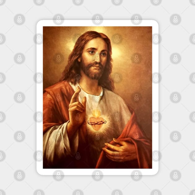 Jesus Most Sacred Heart Magnet by Beltschazar