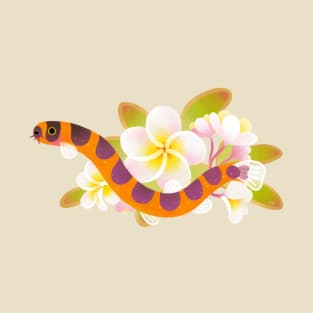 Kuhli loach and plumeria T-Shirt