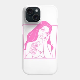 Hung up in pink Phone Case