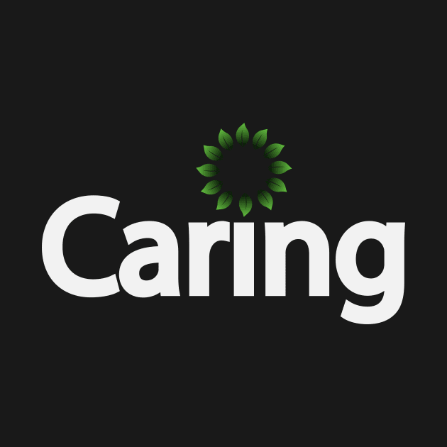 Caring natural typographic artwork by D1FF3R3NT