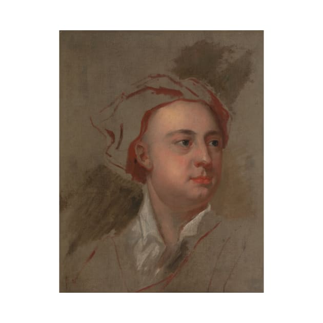 An Unfinished Study of the Head of James Thomson by William Aikman by Classic Art Stall