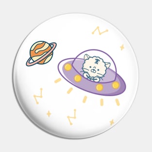 Exciting space travel Pin