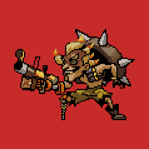 Overwatch - 16-Bit Junkrat by wyckedguitarist