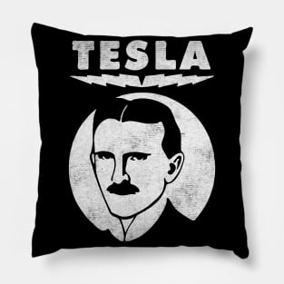 scientist nikola tesla Pillow