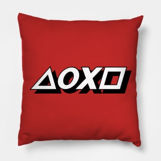 Personified Button Icons Pillow
