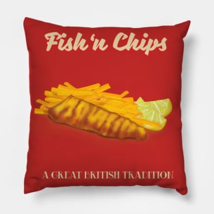 Fish and Chips Pillow