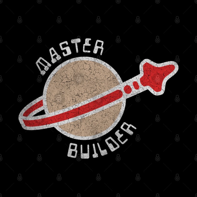 Lego Space Logo - Master Builder by Barn Shirt USA