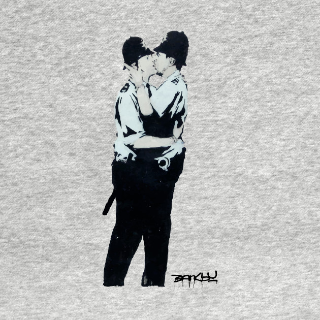 Disover BANKSY Kissing Coppers - Banksy - T-Shirt