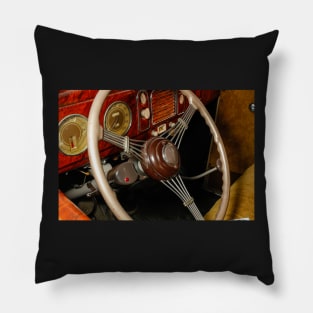 1938 Ford V8 Art Deco Wheel 3 Pillow