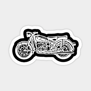 R69S Bike White Sketch Art Magnet